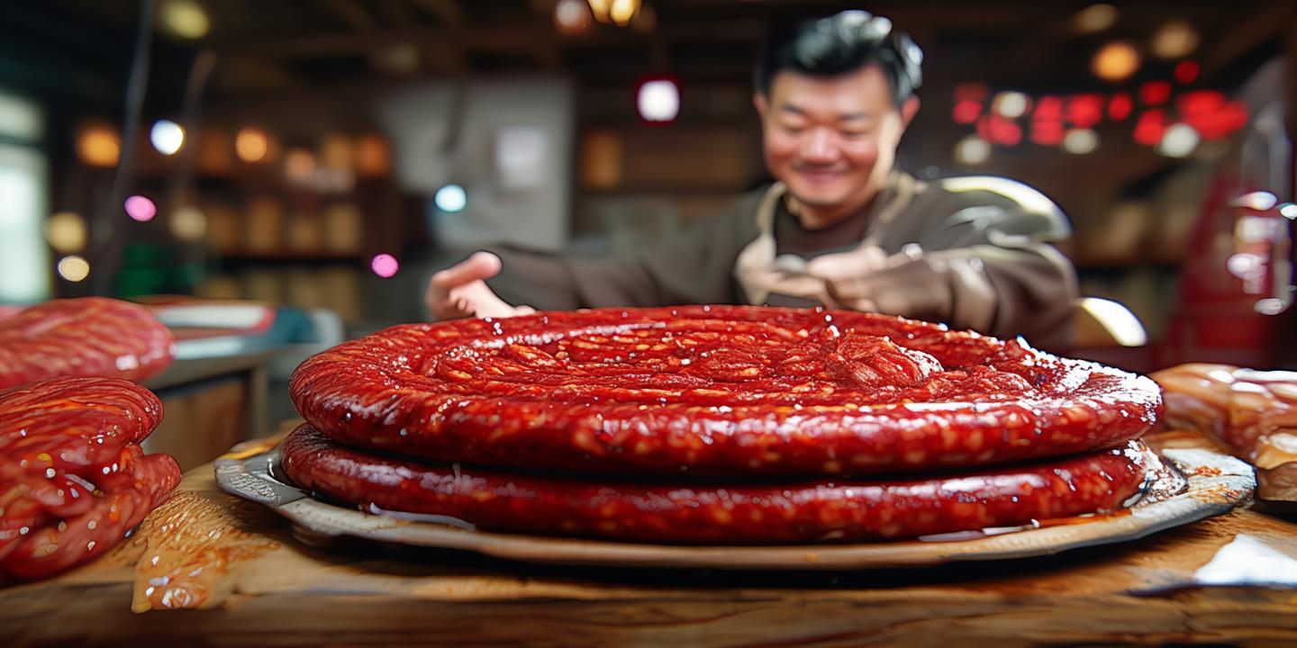 “肃宁窝北香肠惊艳李佳琦直播间,非遗工艺5秒售罄,传统美食魅力无限”